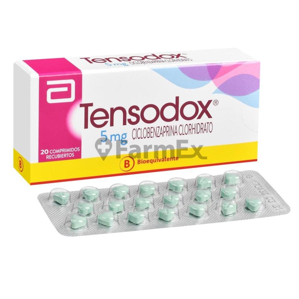 Tensodox 5 mg x 20 comprimidos Farmex-Fonasa-Persistente